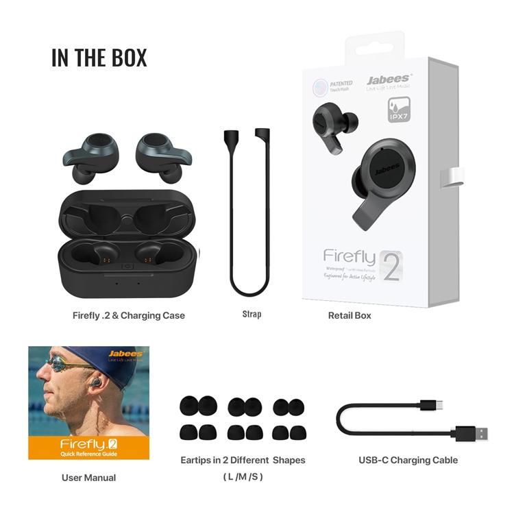 Firefly.2 - IPX7 Waterproof True Wireless Earbuds with Dual